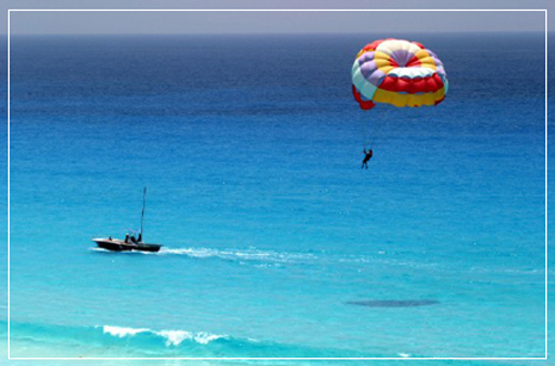 Práctica de parasailing