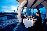 Cena romántica en el Singapore Flyer 
