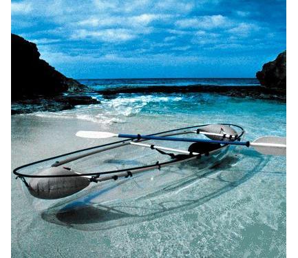 Paseo en barco con fondo de cristal